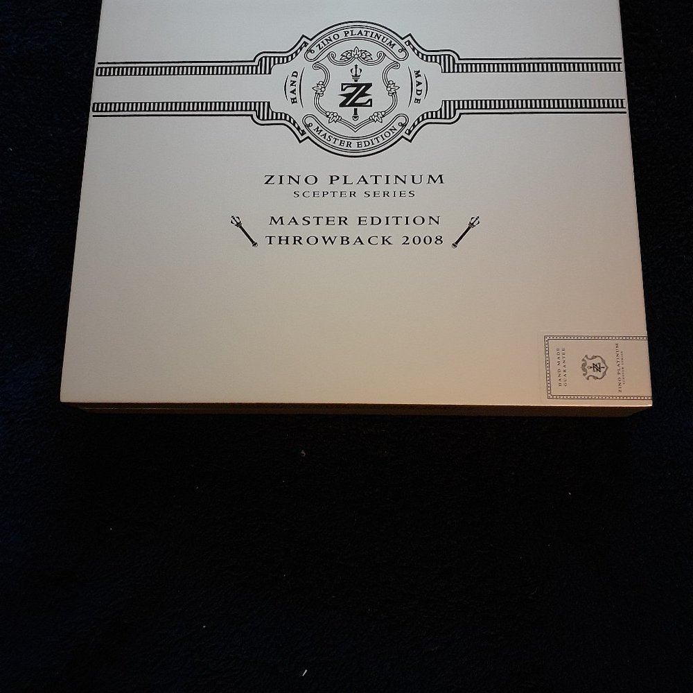 Zino Platinum Scepter Series silver empty cigar box
